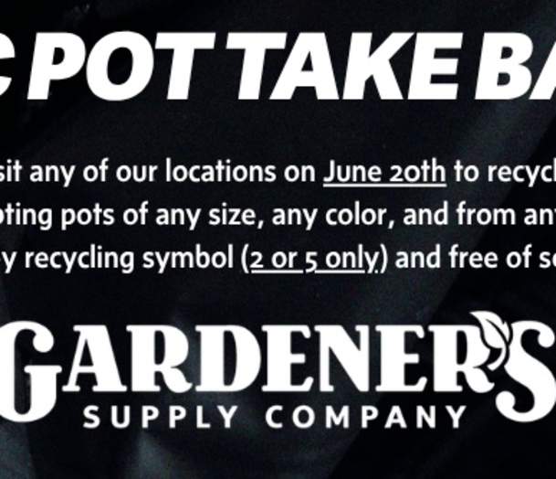 Plastic Pot Take Back Day