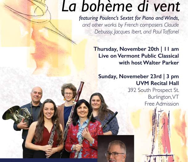 La bohème di vent, Poulenc's Sextet for Piano and Winds and works by other French Composers