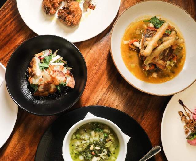 Dishes on display at Home