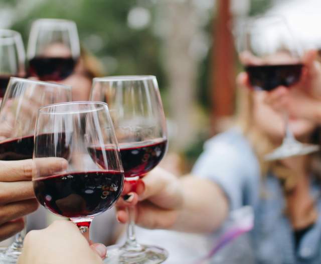 Wine Glasses Clinking