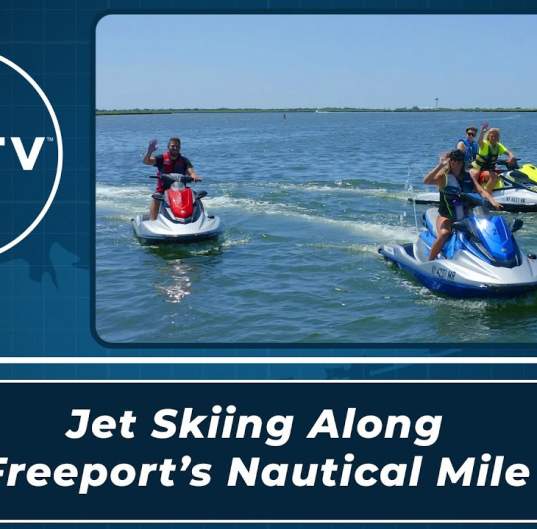 Jet Skiing Along Freeport's Nautical Mile