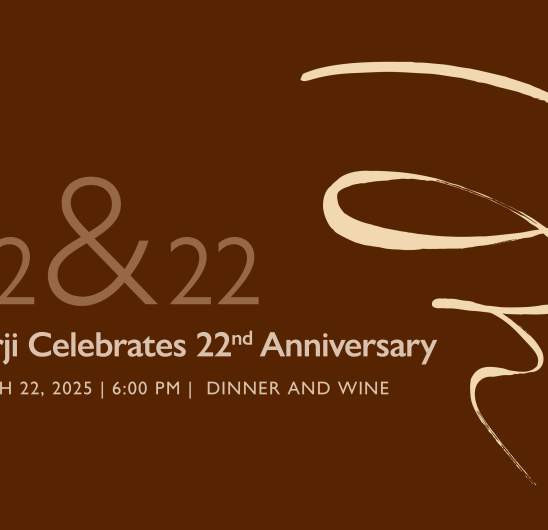 Gorji’s 22nd Anniversary Dinner & Wine Celebration