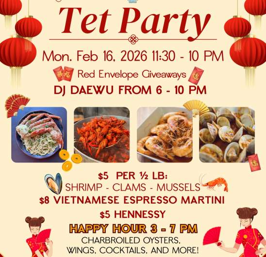 Lunar New Year Tet Party at Tasty Tails Seafood