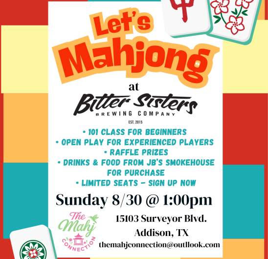 Mahjong 101 & Open Play at Bitter Sisters Brewery