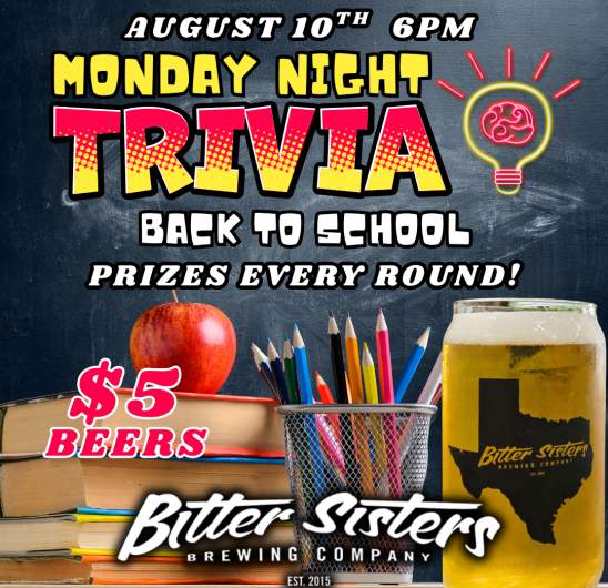 Monday Night Trivia: Back to School