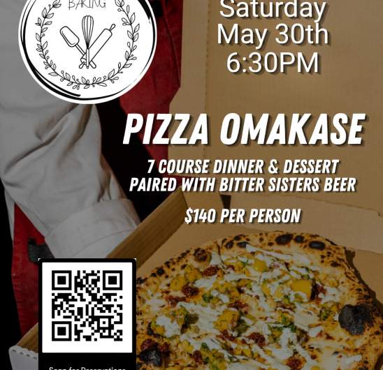 7 Course Pizza Omakase w/ 5 Penny Baking