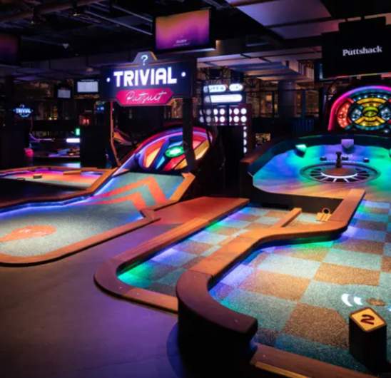 Touchdowns and Tees at Puttshack Addison