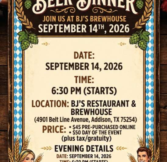 German-Style Beer Dinner