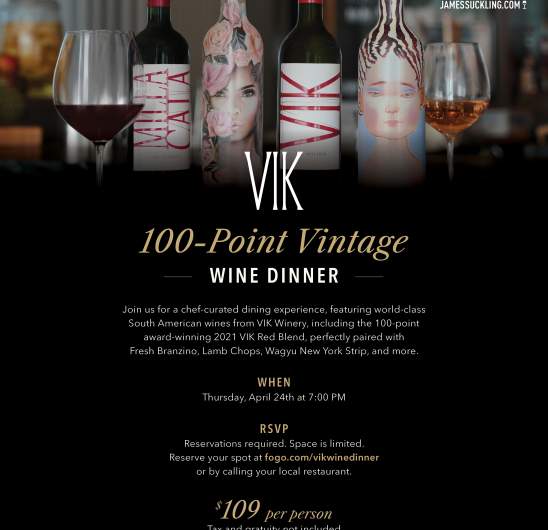 VIK 100-pt Wine Dinner