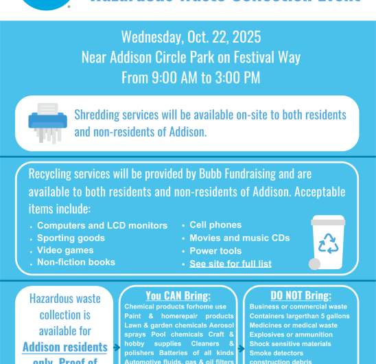 Shred, Recycling & Household Hazardous Wast Collection Event