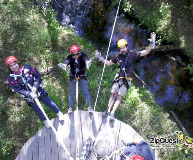 ZipQuest Waterfall and Treetop Adventure