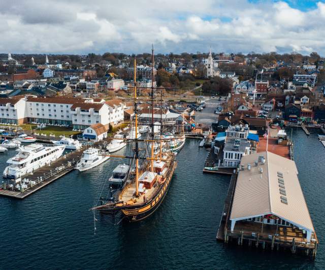 2018 Newport Folk Festival Venue overlooking the Harbor