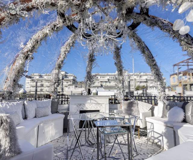 Igloo seating restaurants top
