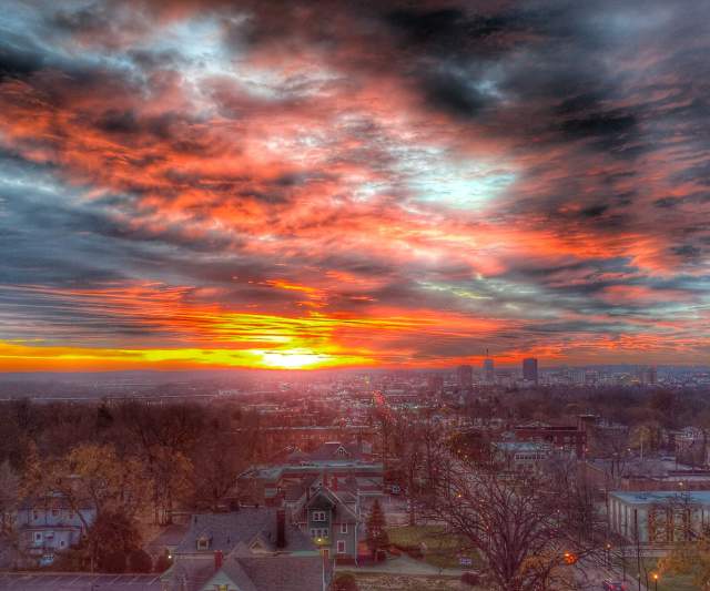 Downtown Akron from Highland Square
