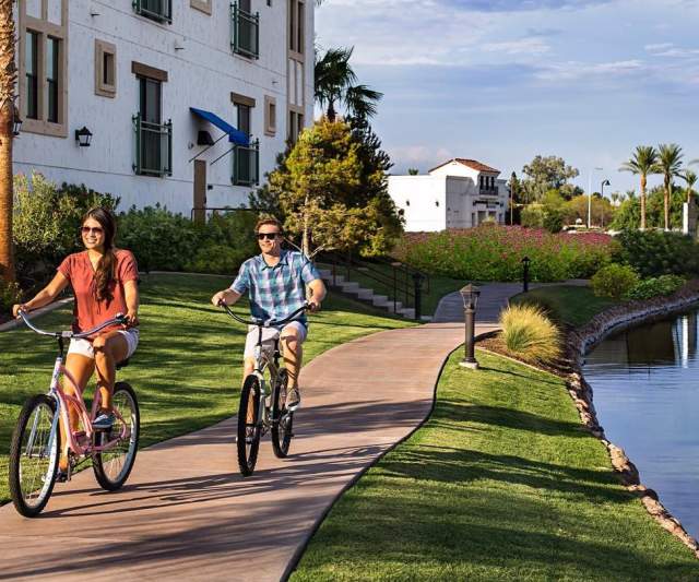 Biking in Downtown Ocotillo