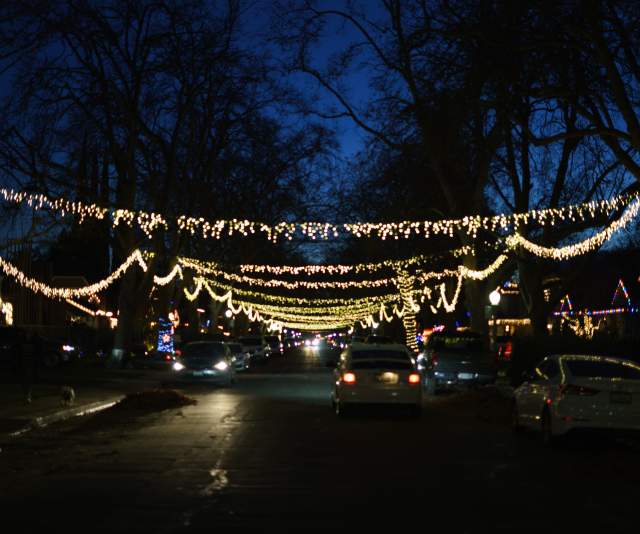 Each year, this neighborhood in East Sacramento puts on some of the best festive light displays in the city.