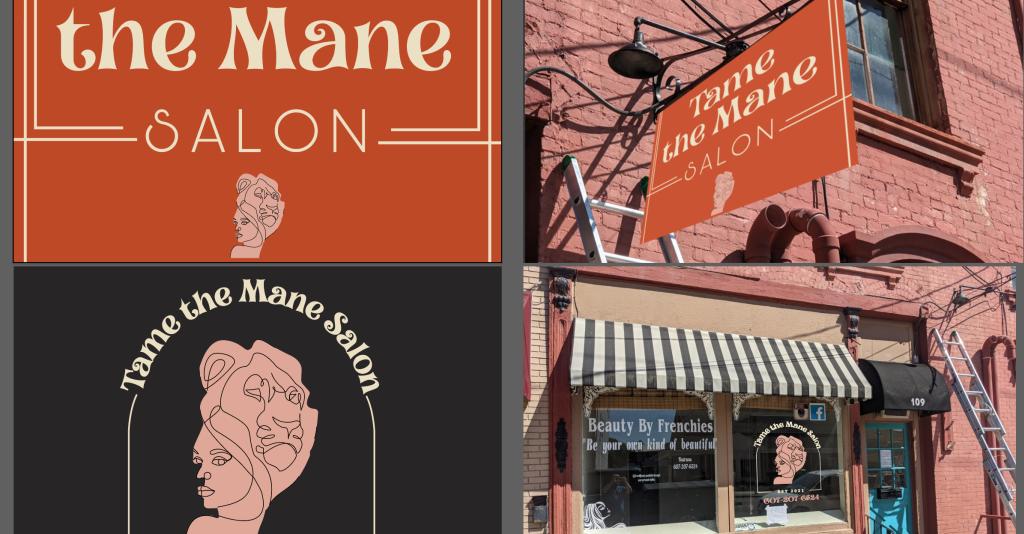 Tame the Mane Salon - Logo Banner