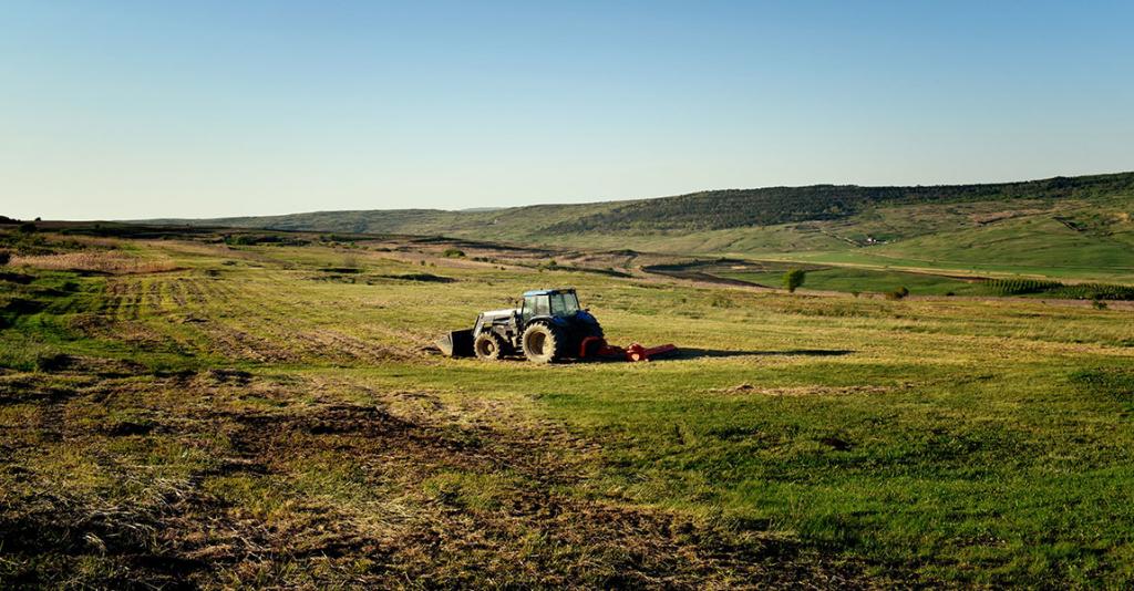 Schuyler County Farm Bureau - Tractor in Field
