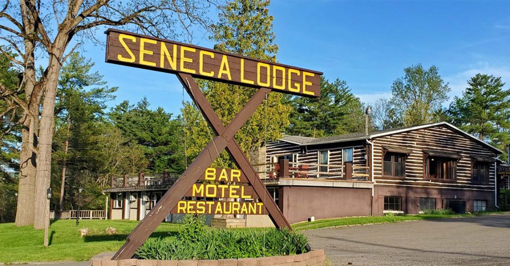Seneca Lodge - Building Exterior & Sign