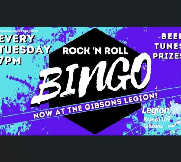 Rock N' Roll Bingo Gibsons