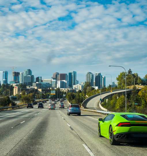 Car on Freeway