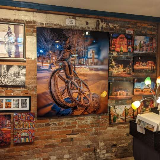 Art hanging at Inspired Imagez