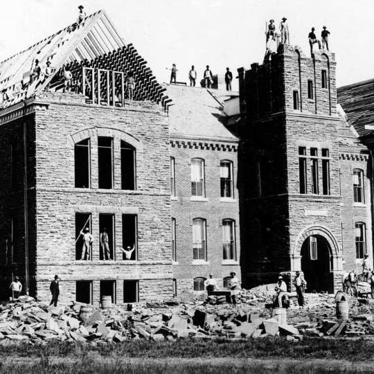 Old North under construction