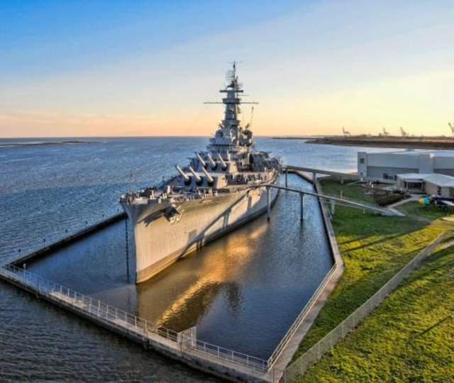 USS Alabama Battleship in the Mobile Bay