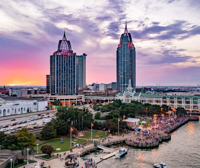 Downtown Mobile skyline