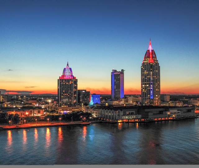 Skyline Sunset Of Mobile, AL