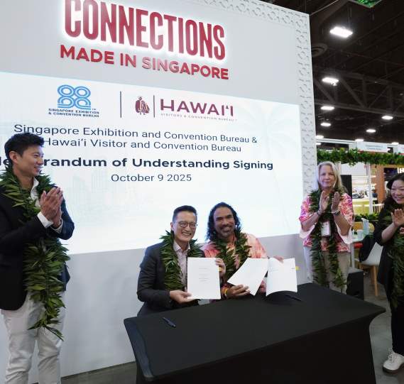 HVCB and Singapore Exhibition and Convention Bureau Embark on Three-Year Alliance