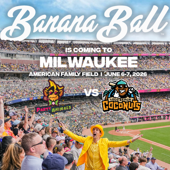 Banana Ball Returns to Milwaukee: Party Animals Set for 2026 Games at American Family Field