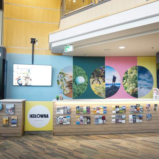 Tourism Kelowna Visitor Information Kiosk Reopens at Kelowna International Airport
