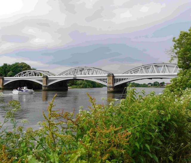 View of Barnes Railway Bridge