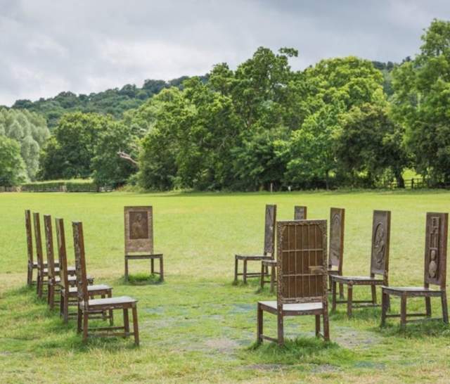 View of The Jurors Chairs, Runnymede