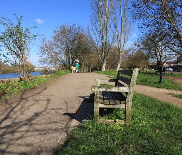 Bench on the Thames Path at Barnes