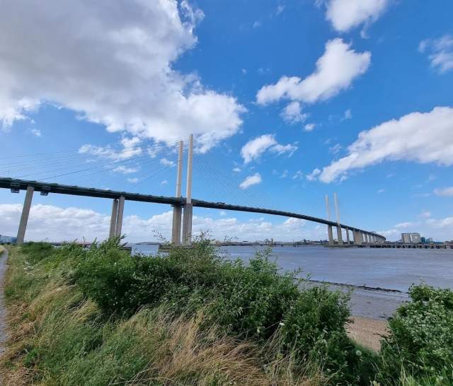 Queen Elizabeth II Bridge across the Thames Estuary