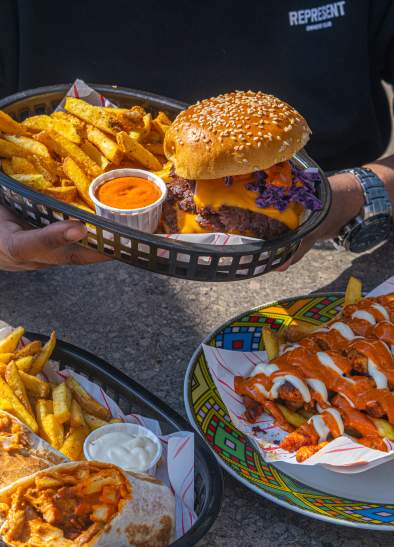 Afro Shack food at MediaCity Salford