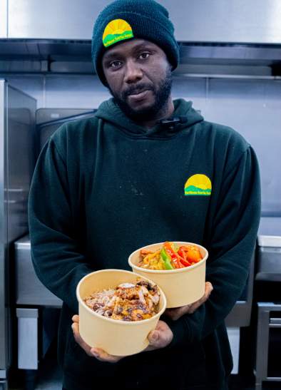 Sunrise Caribbean food at Kargo MediaCity Salford
