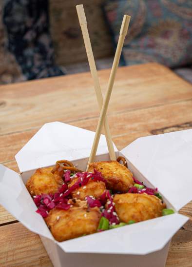 Wok Bros food at Kargo on the Docks, MediaCity Salford