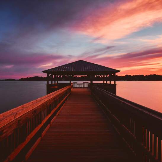 Colorful Sunset at Ramsey Creek Park