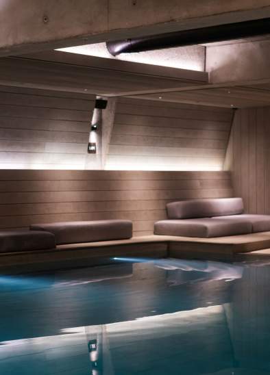 Inside spa at Edwardian