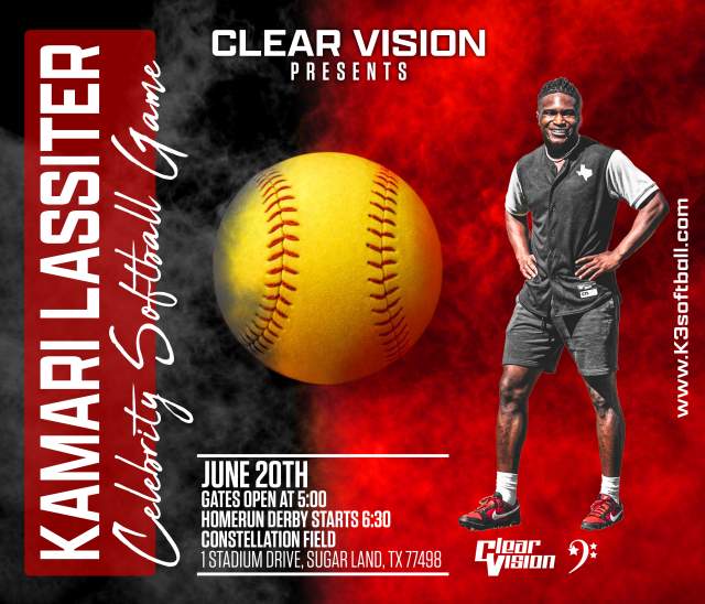 Kamari Lassiter Celebrity Softball Game