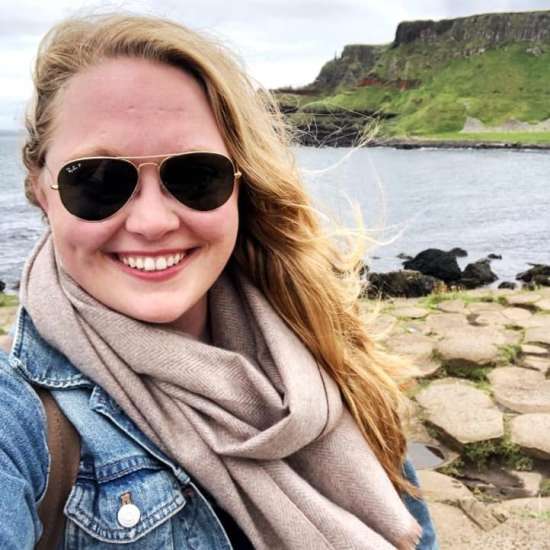 Sarah Smith at the Giant's Causeway in Northern Ireland