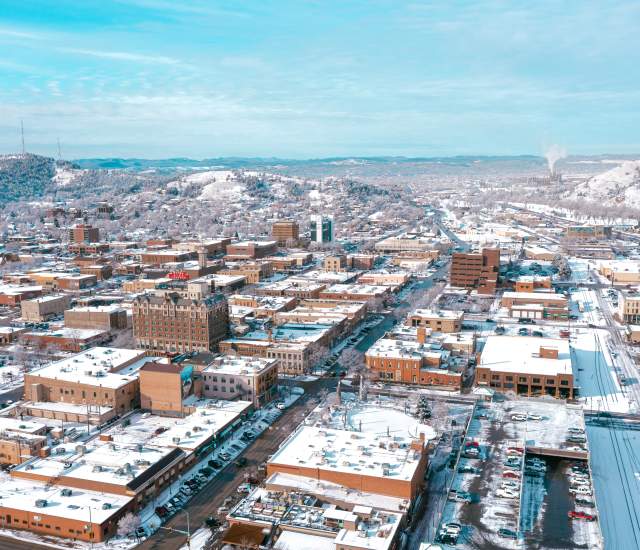 Downtown Rapid City Winter
