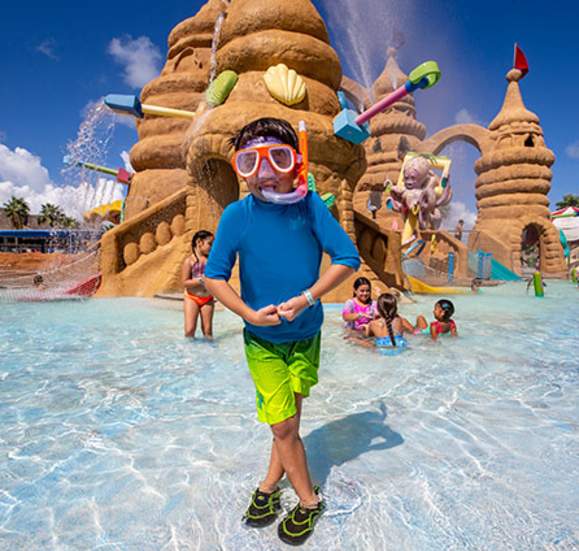 Boy at Schlitterbahn