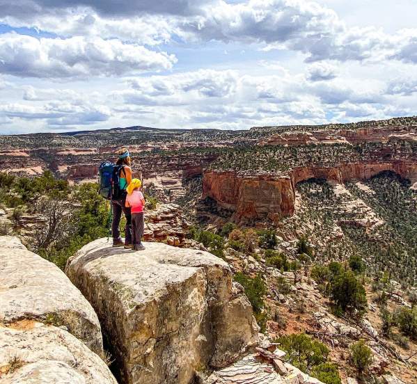 Mom and Daughter Overlooking Colorado National Monument