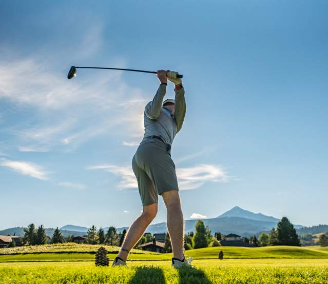 Golfing in Big Sky