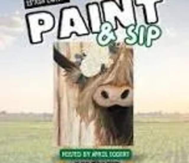 Highland Cow Paint & Sip