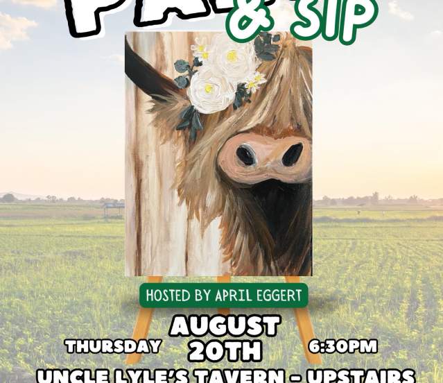 Highland Cow Paint & Sip